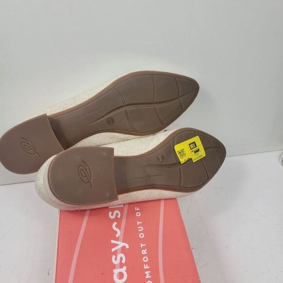 Easy Spirit Eflex Carlina Slip-On Pointy Toe Dress Flats Linen SIZE 10 NIB NWT - Picture 6 of 11